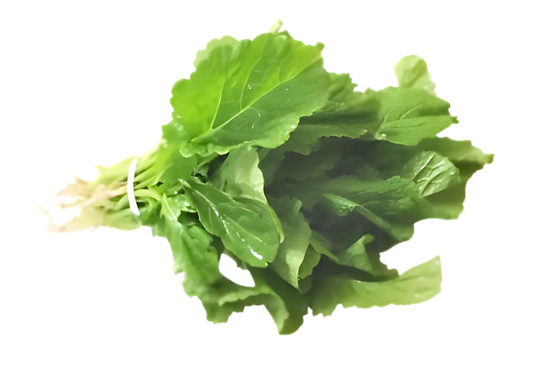 Légume frais Anatsonga CODAL (Brassica Juncea), idéal pour recettes malgaches, prêt à être cuisiné en version surgelée ou en conserve.