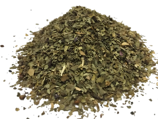 Feuilles de basilic entier SAMIA séchées en vrac, herbe aromatique idéale pour relever sauces, salades et plats cuisinés.