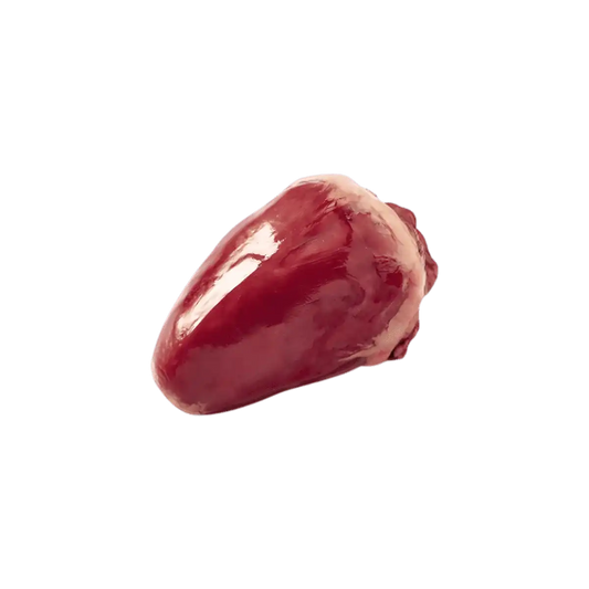 Cœur de dinde halal surgelé, pièce entière de volaille crue à texture ferme, idéale pour recettes riches en goût.