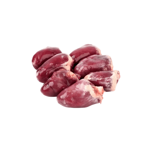 Lot de cœurs de dinde halal surgelés NKOSI, viande de volaille riche en goût, parfaite pour plats mijotés ou grillades.