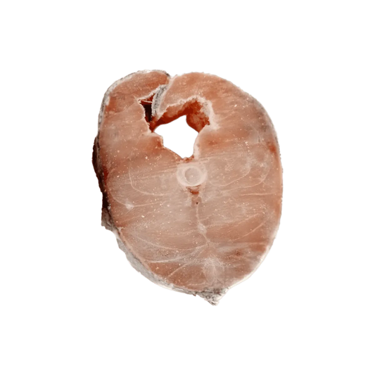 Tranche de darne de mérou NKOSI, poisson surgelé de qualité, parfaite pour plats de fruits de mer savoureux et équilibrés.