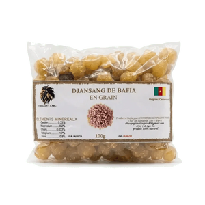Zak Djansang van Bafia in korrelvorm, 100g, merk The Lions.