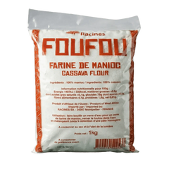 Foufou (Fufu) Farina di Manioca RACINES — Farina dell’Africa Occidentale — 1kg