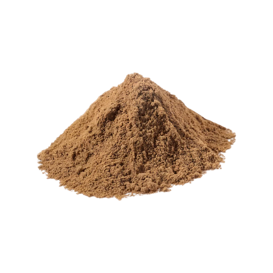 Poudre de massalé pimenté Bourbon MAISON RAMA en tas, épice relevée idéale pour cuisine créole et plats épicés maison.