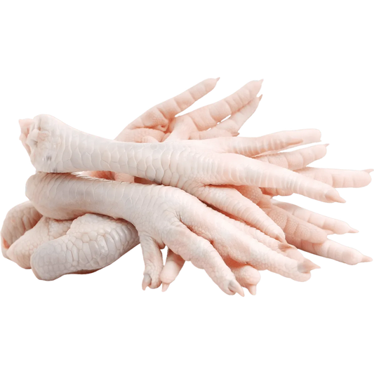 Pattes de poulet halal surgelées NKOSI, volaille fraîche de qualité pour préparations culinaires variées. Produit authentique et savoureux.