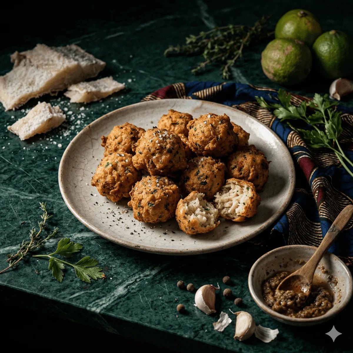 Accras de morue africains : beignets croustillants et savoureux
