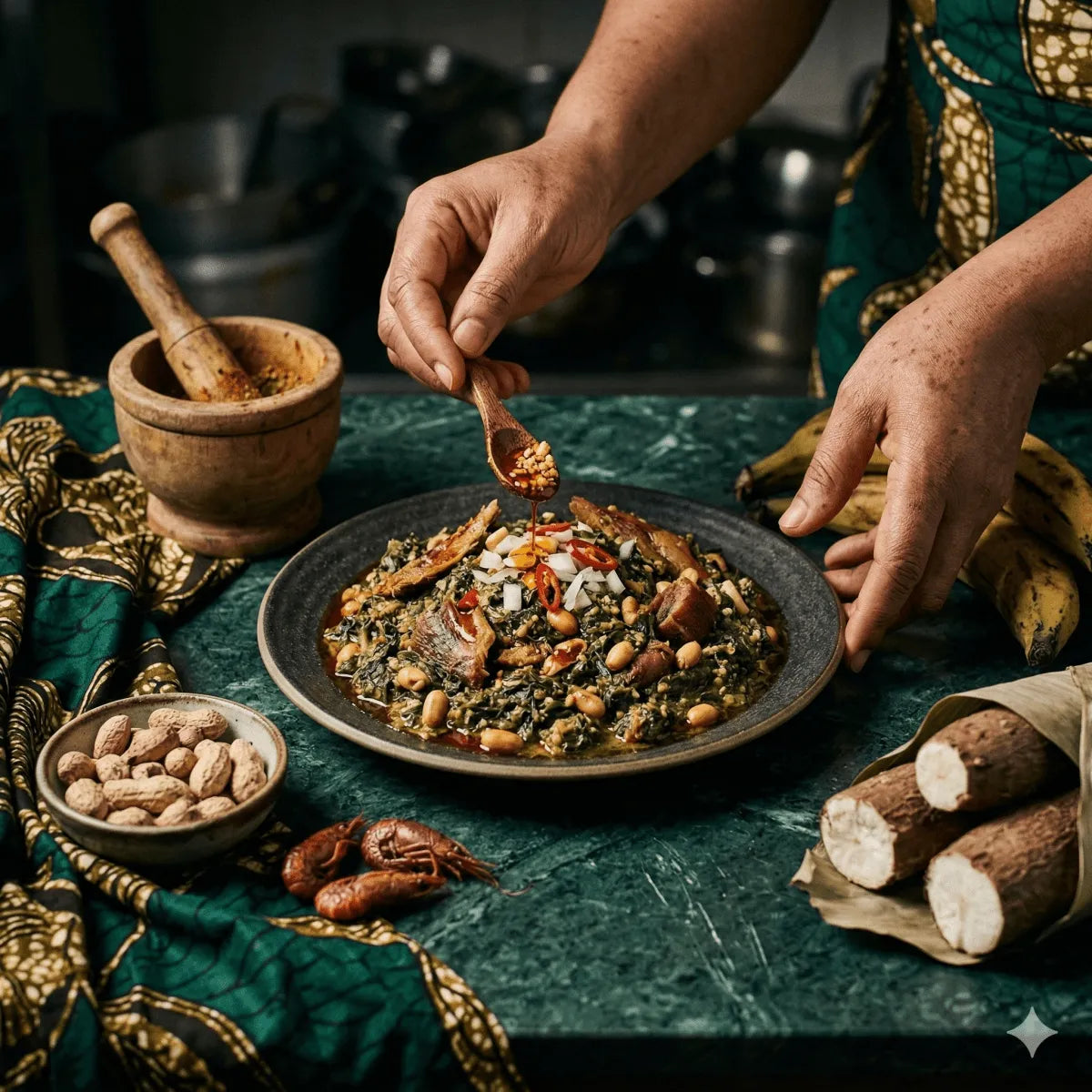 Recette Ndolé authentique : plongée au cœur de la cuisine camerounaise - Épicerie africaine en ligne NKOSI