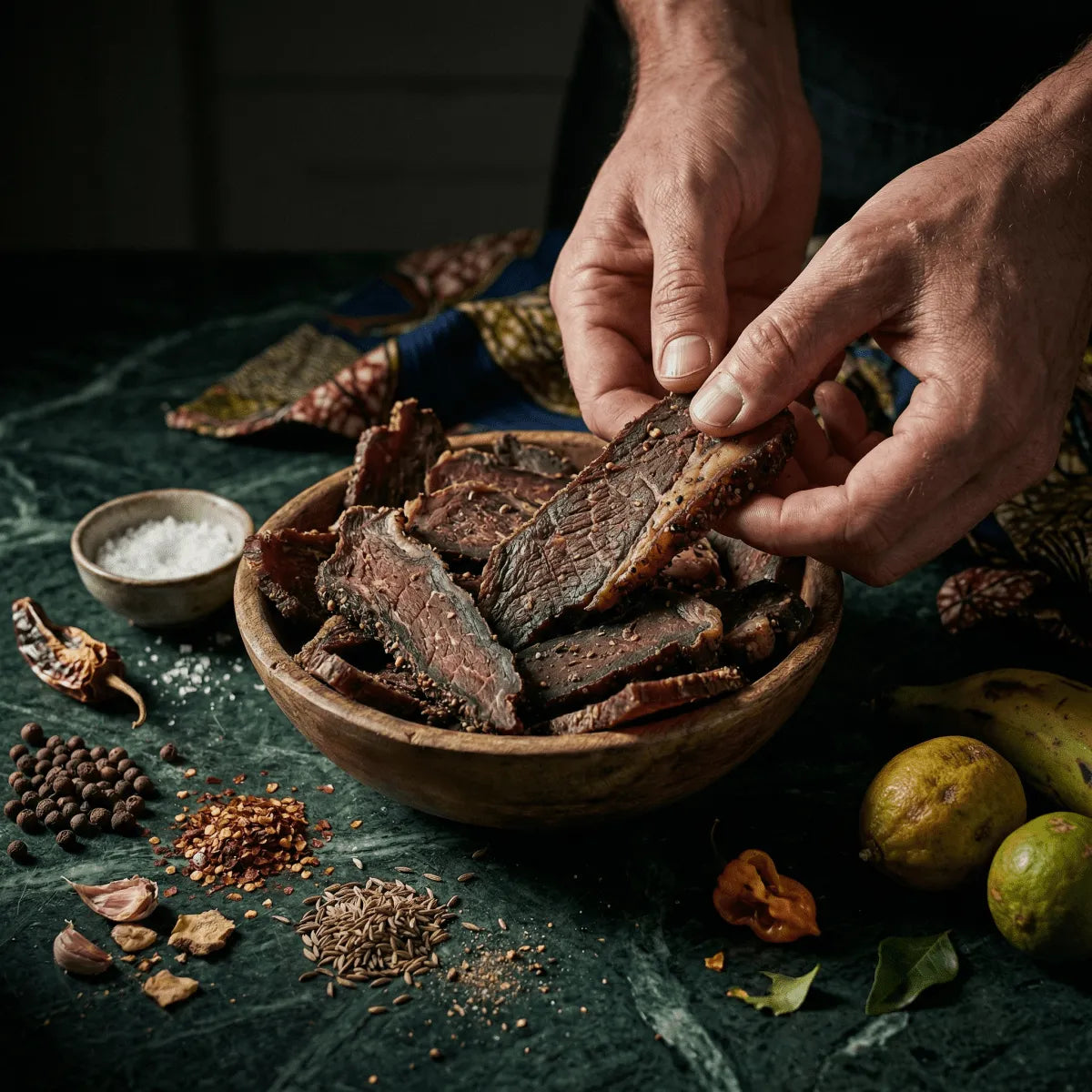 Recette Biltong Sud-Africain : Viande Séchée Épicée — Snack Protéiné - Épicerie africaine en ligne NKOSI