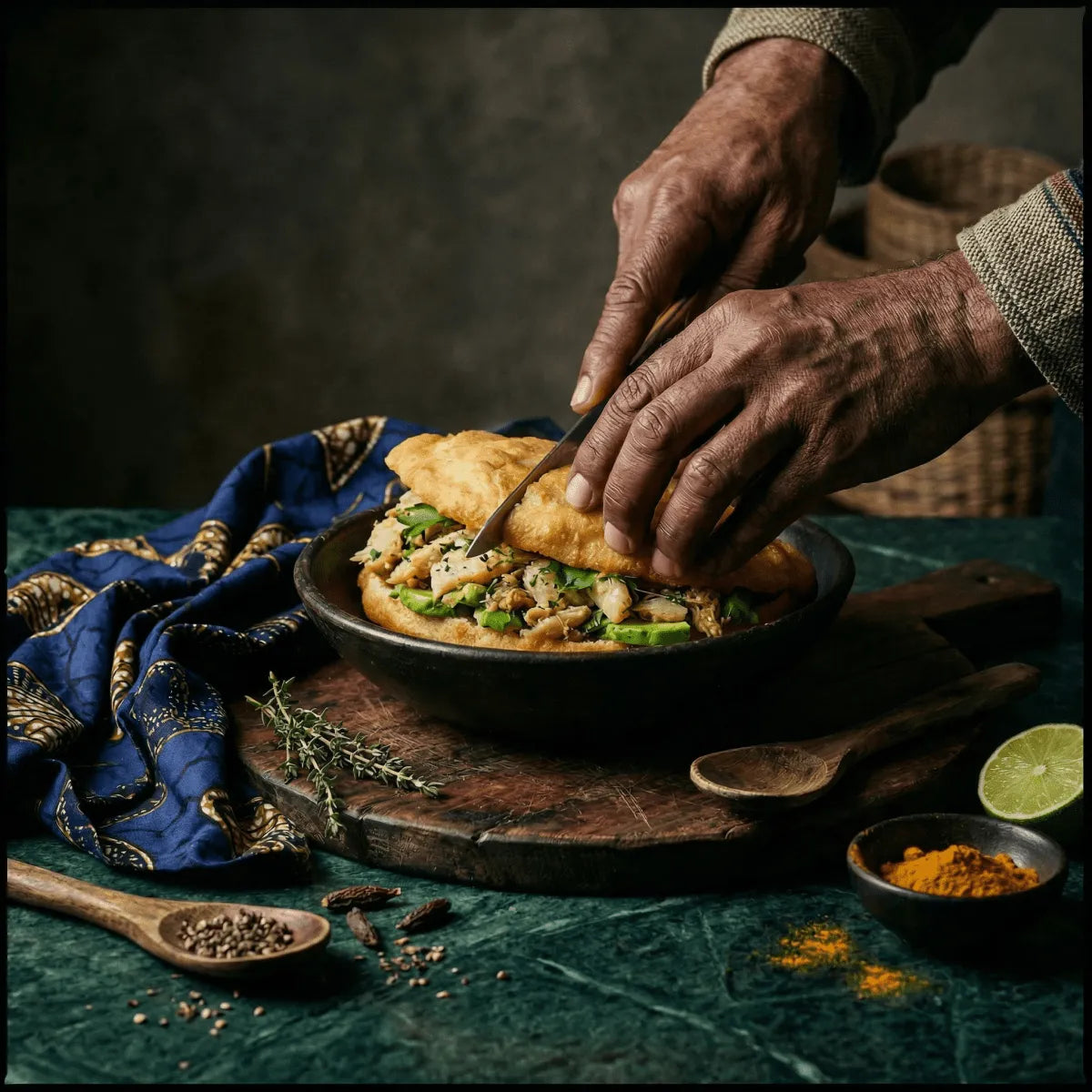 Recette Bokit Guadeloupéen : Beignet Garni Croustillant — Street Food - Épicerie africaine et caribéenne en ligne NKOSI