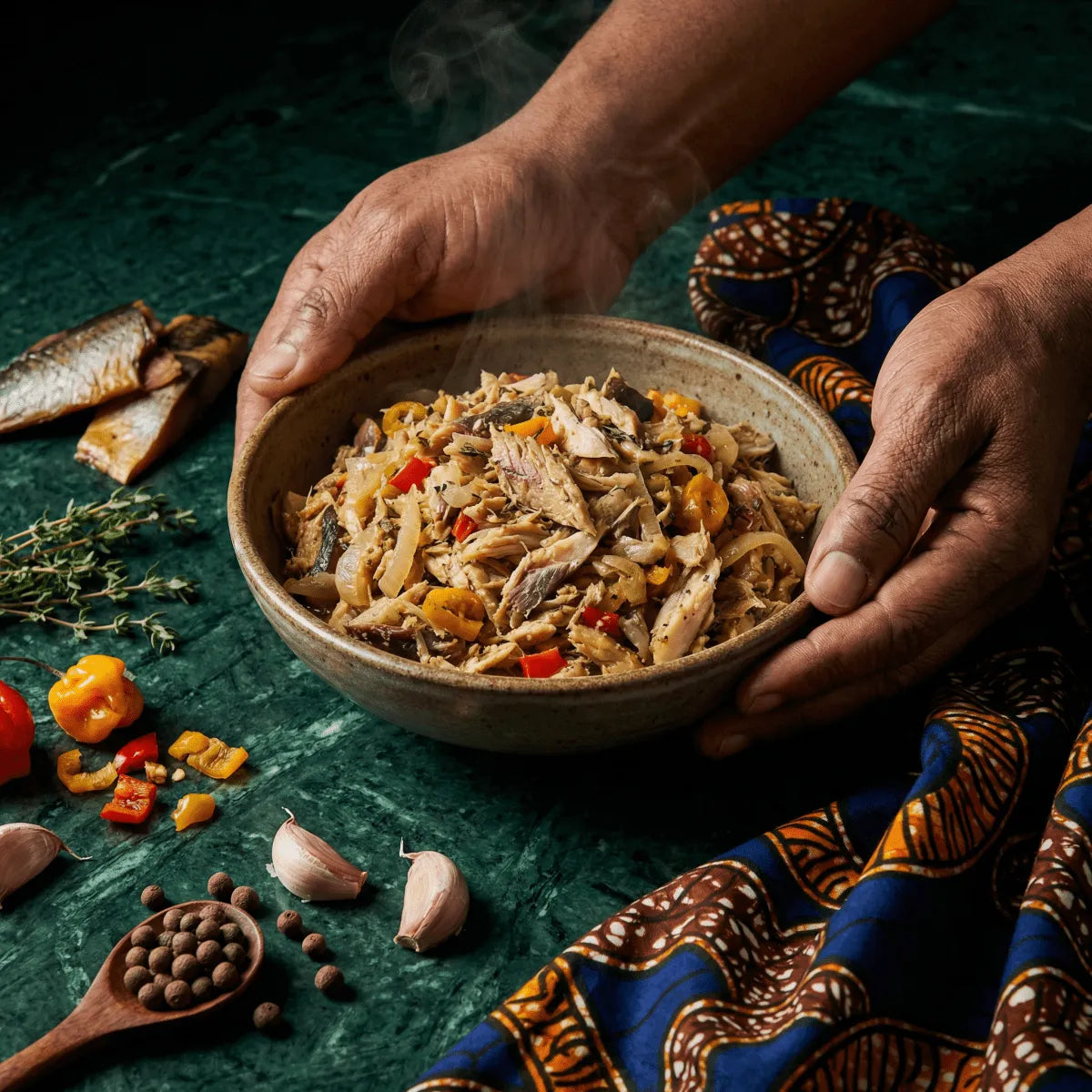 Recette Chiquetaille Antillais : Morue Grillée Effilochée aux Piments - Épicerie africaine et caribéenne en ligne NKOSI
