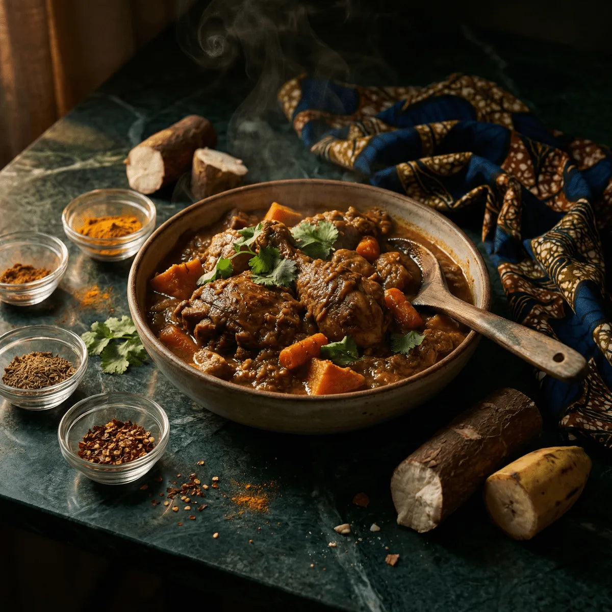 Recette Colombo de dinde Antillais : Dinde au Curry Créole des - Épicerie créole et caribéenne en ligne NKOSI