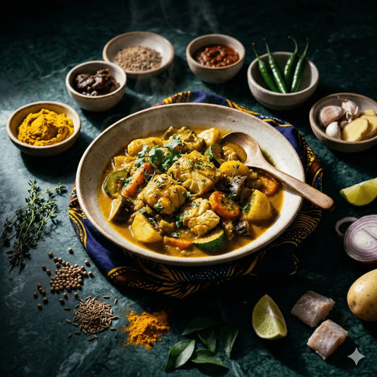 Recette Colombo de poisson - Épicerie créole et caribéenne en ligne NKOSI