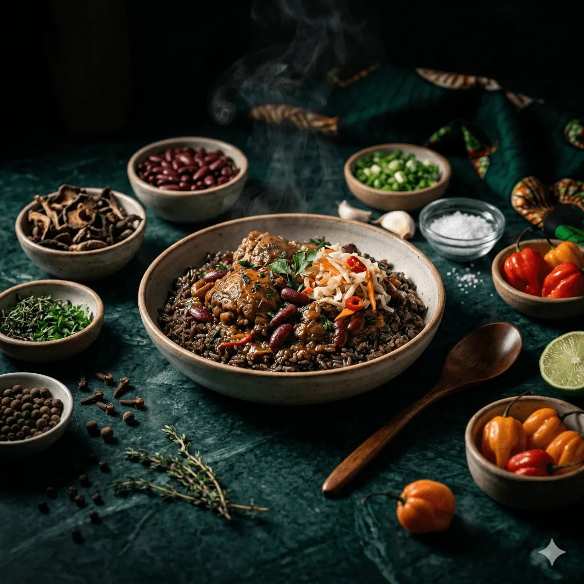 Recette Diri ak djon djon - Épicerie africaine en ligne NKOSI