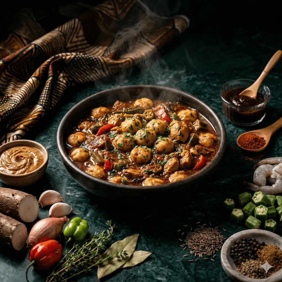 Recette Dombrés Antillais : Boulettes de Farine en Sauce Créole - Épicerie créole et caribéenne en ligne NKOSI