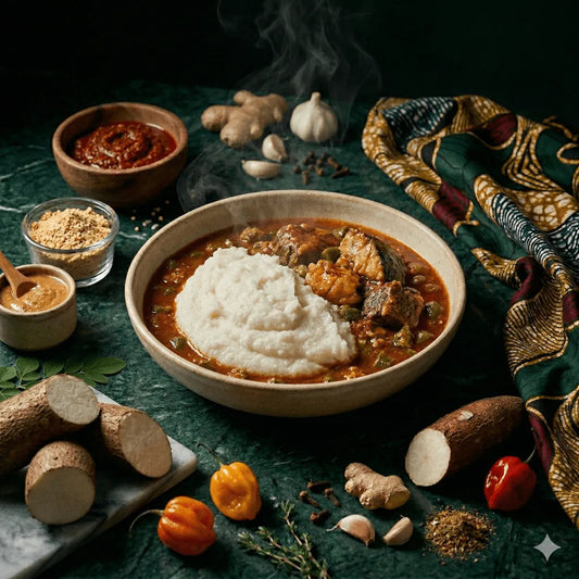 Recette Foufou / Foutu igname - Épicerie africaine en ligne NKOSI