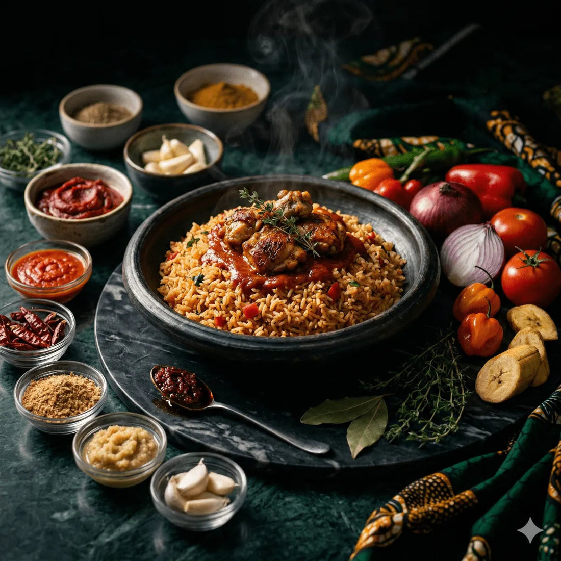 Recette Jollof rice Ouest-Africain : Riz à la Tomate Épicé et Parfumé - Épicerie africaine en ligne NKOSI