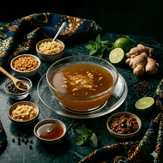 Recette Jus de gingembre Africain : Boisson Tonique Épicée au - Épicerie africaine en ligne NKOSI