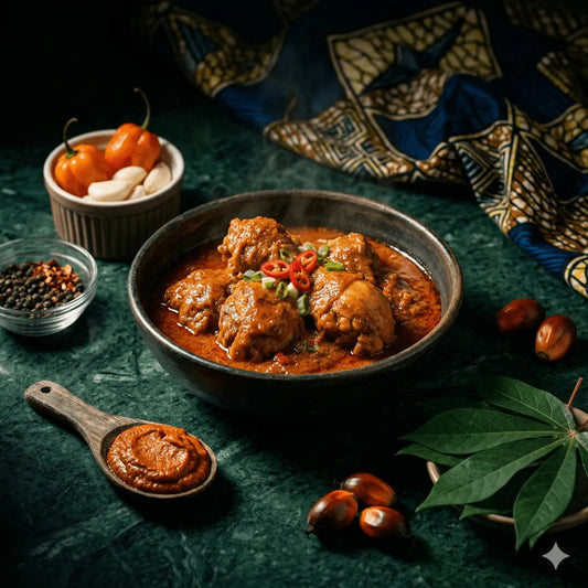Recette Moambe Congolais : Poulet en Sauce de Noix de Palme - Épicerie africaine en ligne NKOSI