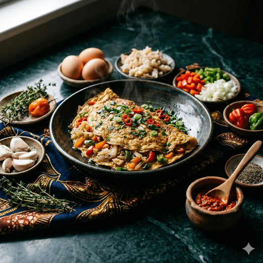 Recette Omelette antillaise - Épicerie caribéenne en ligne NKOSI