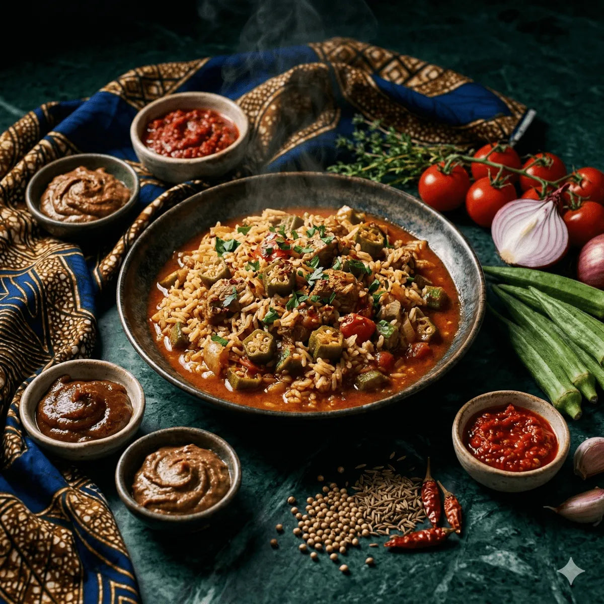 Recette Riz pilaf aux gombos - Épicerie africaine en ligne NKOSI