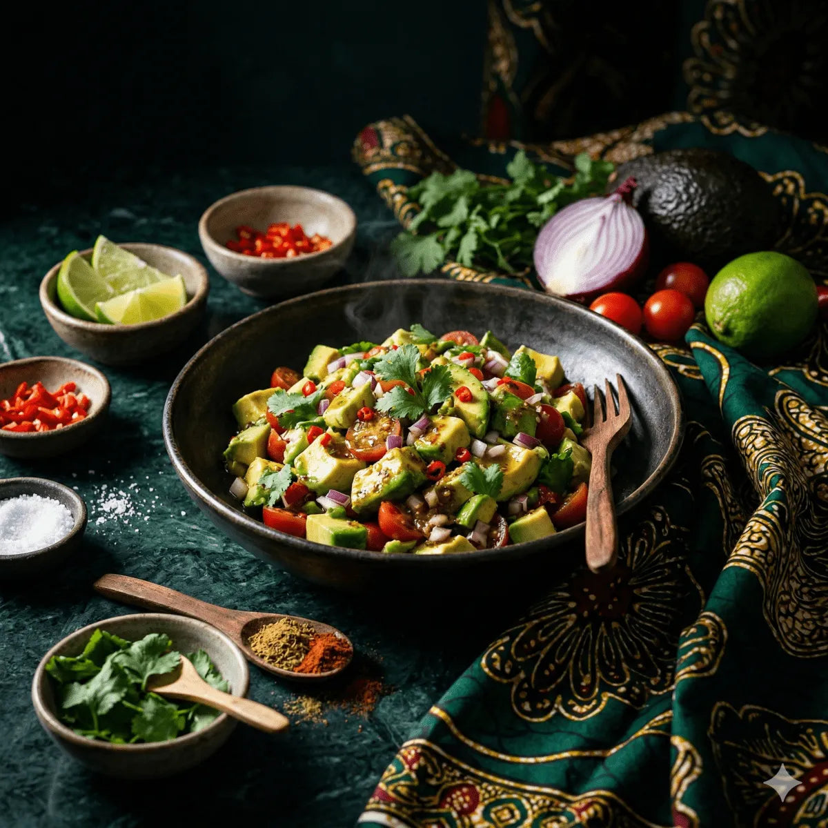Recette Salade d'avocat Tropicale : Salade Fraîche à l'Avocat et - Épicerie africaine en ligne NKOSI