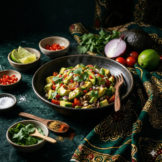 Recette Salade d'avocat Tropicale : Salade Fraîche à l'Avocat et - Épicerie africaine en ligne NKOSI