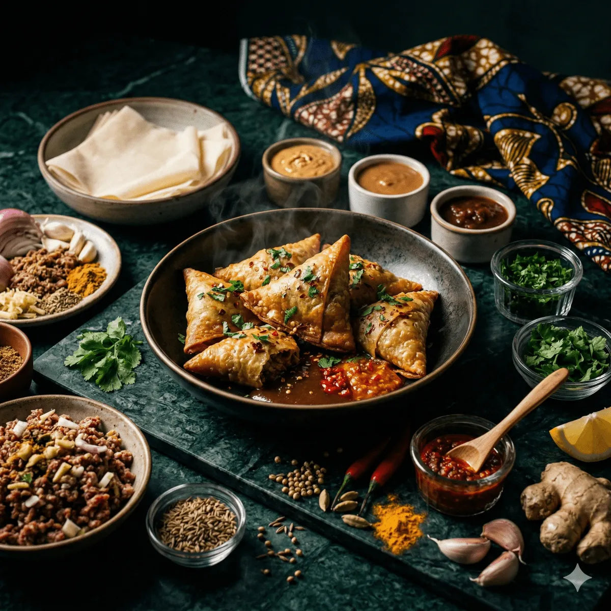 Recette Samossas Africains : Beignets Triangulaires Farcis - Épicerie africaine en ligne NKOSI