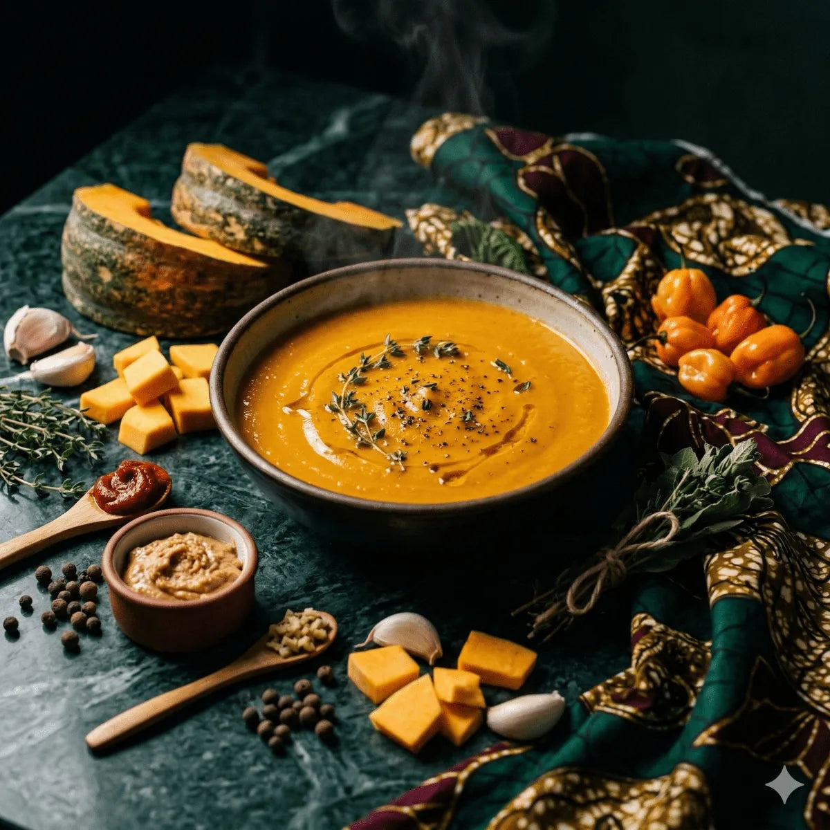 Recette Soupe de giraumon - Épicerie africaine en ligne NKOSI