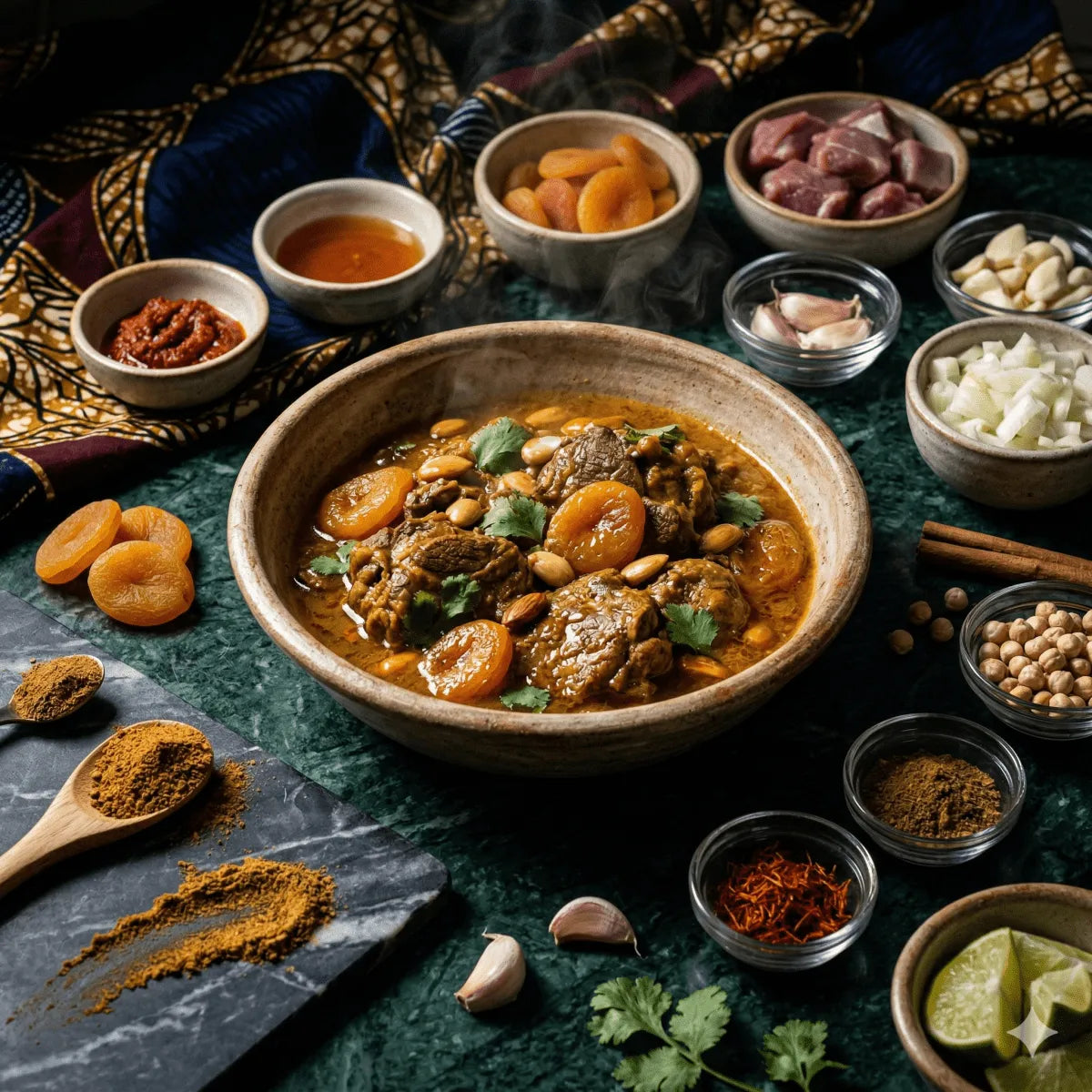 Recette Tajine Marocain : Viande et Légumes Mijotés aux Épices - Épicerie africaine en ligne NKOSI