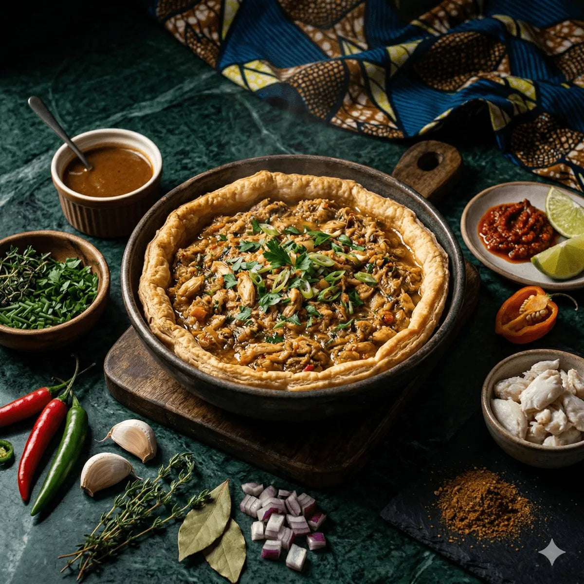 Recette Tarte créole au crabe - Épicerie créole et caribéenne en ligne NKOSI