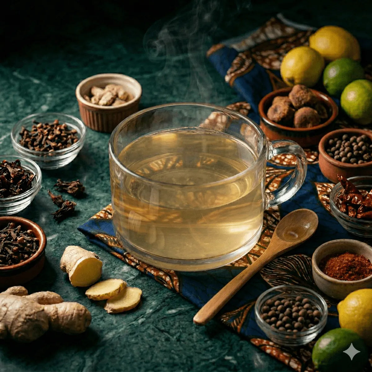 Recette Thé au gingembre Africain : Infusion Épicée au Gingembre Frais - Épicerie africaine en ligne NKOSI
