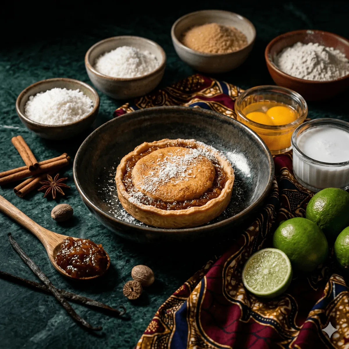 Recette Tourment d'Amour : La Tarte Antillaise Iconique - Épicerie caribéenne en ligne NKOSI