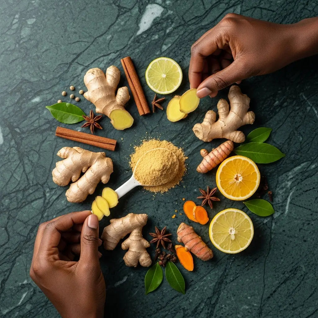 Gingembre en poudre SAMIA pour recettes africaines et caribéennes | Épicerie exotique | NKOSI.