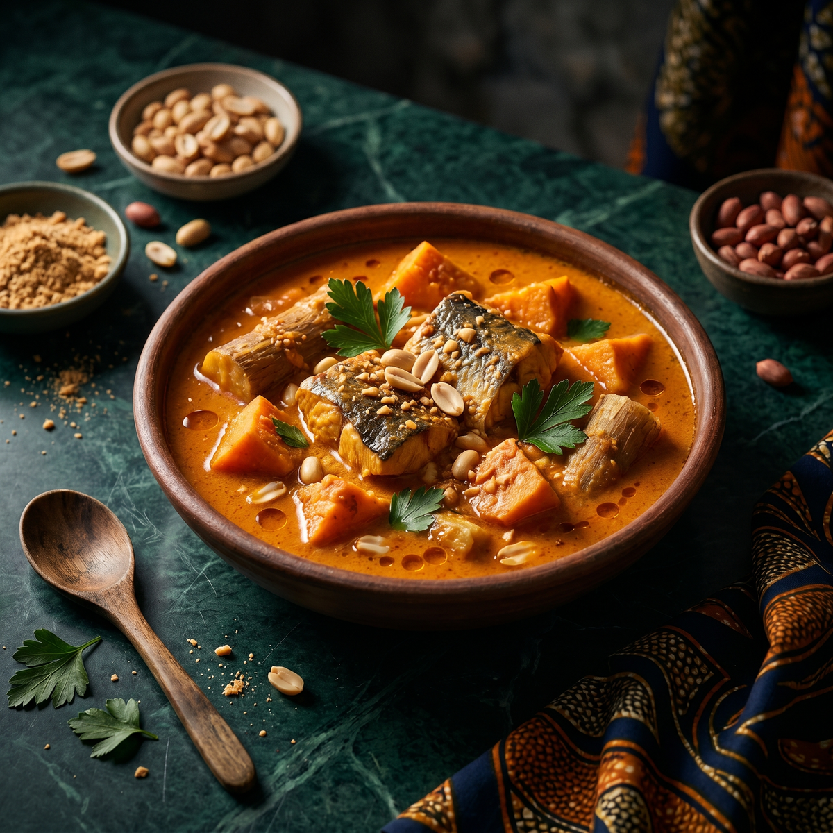 Mafé au poisson : recette ouest-africaine sauce arachide traditionnelle - NKOSI