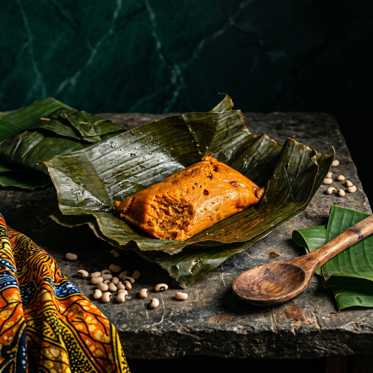 Koki : pâté de haricots cuit en feuille de bananier - NKOSI