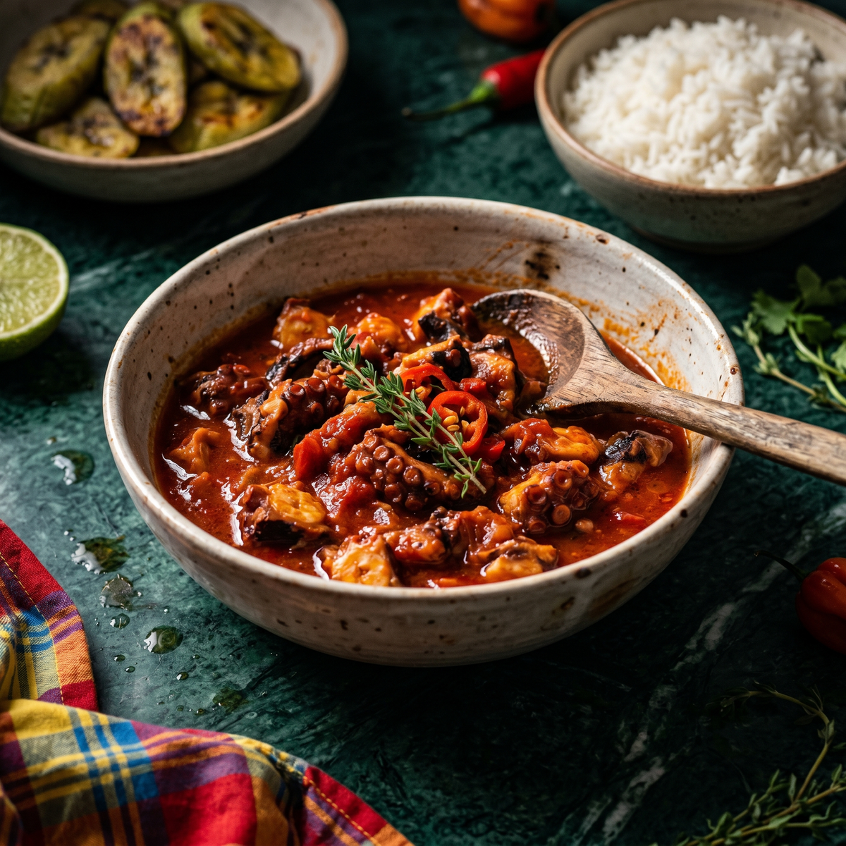 Fricassée de chatrou : poulpe à la créole antillaise - NKOSI