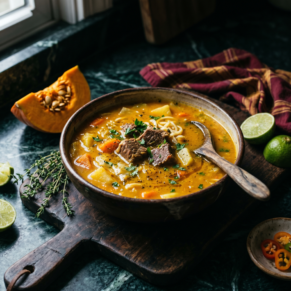 Soup joumou : potage haïtien de l'Indépendance - NKOSI