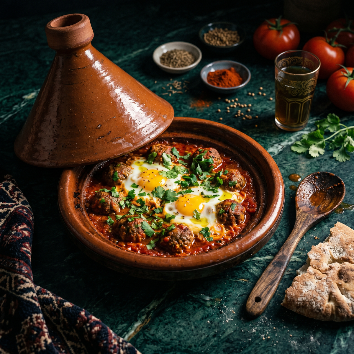Tajine de kefta : boulettes marocaines aux œufs - NKOSI