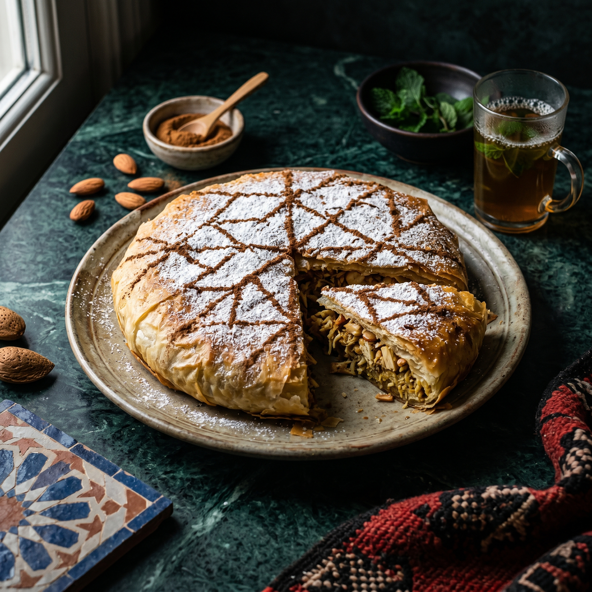 Pastilla au poulet : feuilleté sucré-salé marocain - NKOSI