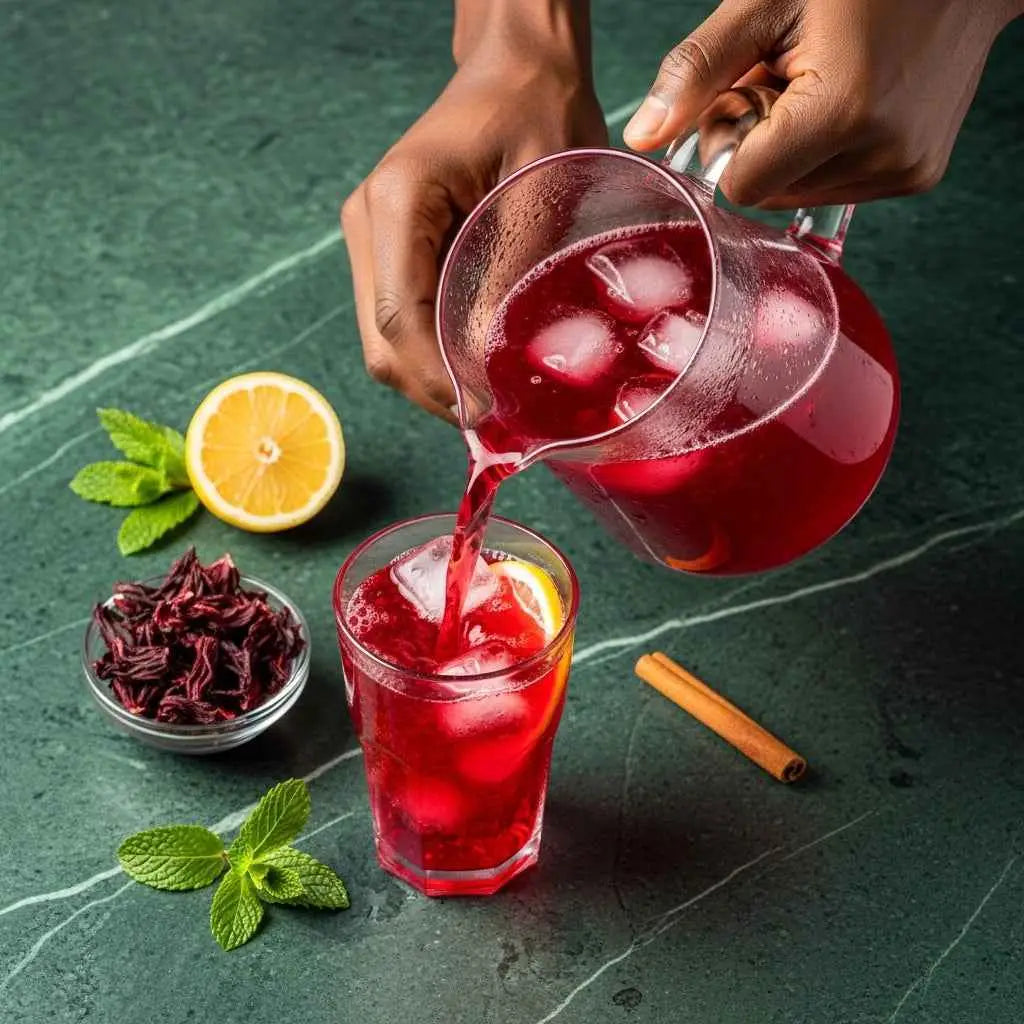 Recettes faciles pour Boisson Hibiscus Maison | Épicerie exotique | NKOSI.