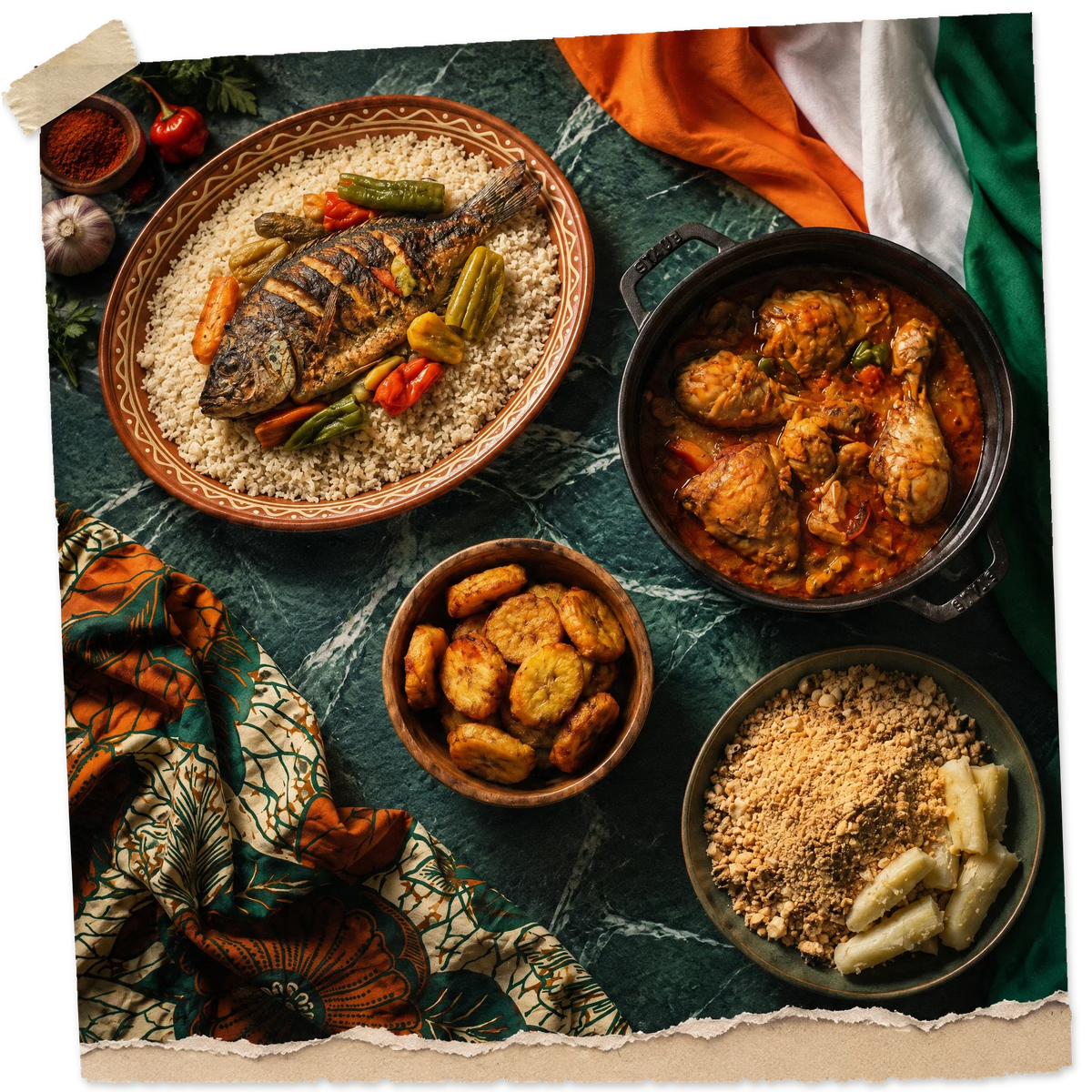 Menu Indépendance Côte d'Ivoire 7 Août : Plats Festifs