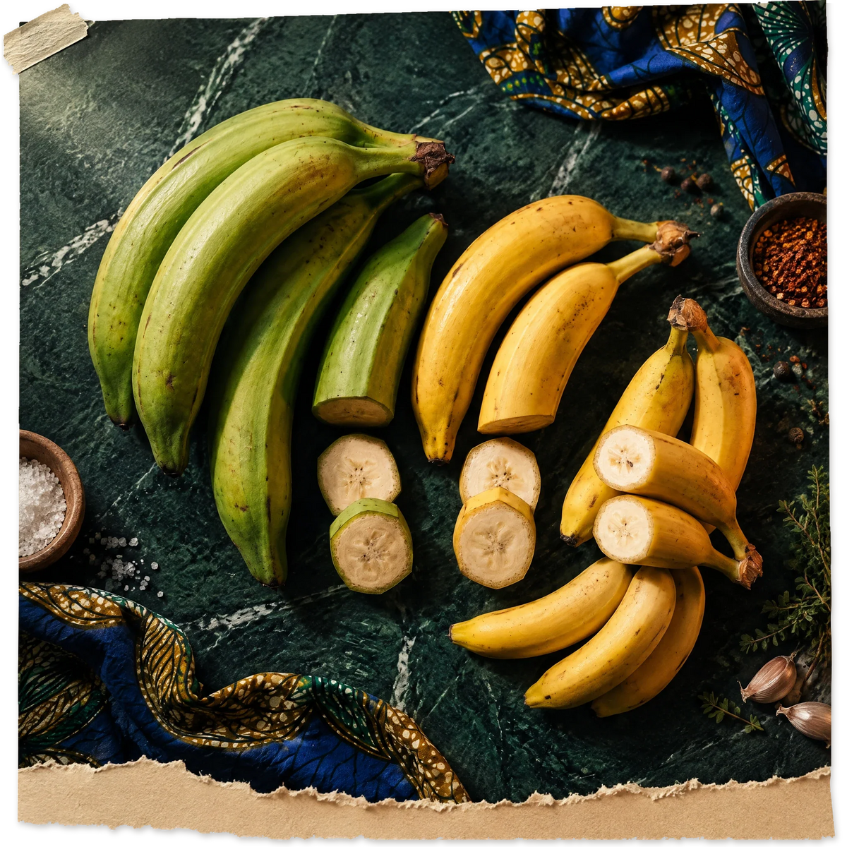 Plantain vs Banane : Différence et Utilisations