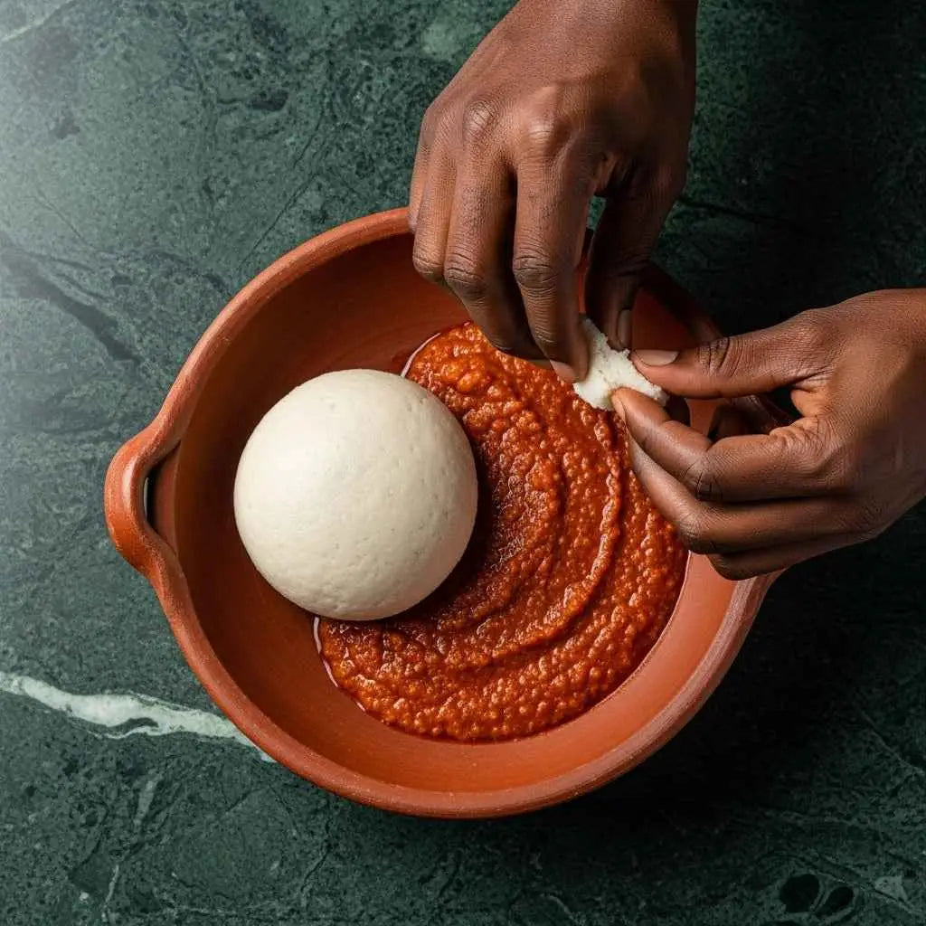 Recette Authentique de Foufou de Manioc | Épicerie exotique | NKOSI.