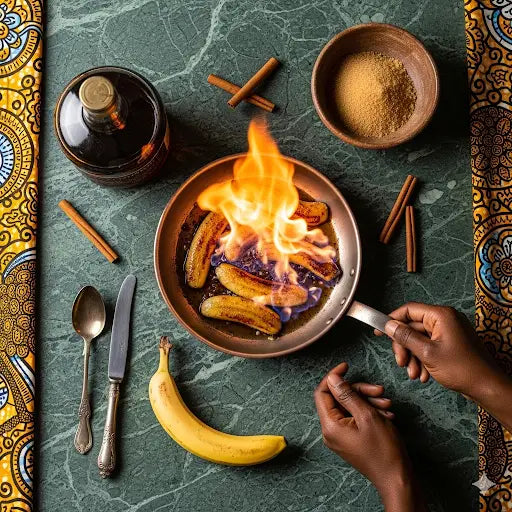 Bananes flambées au rhum authentique