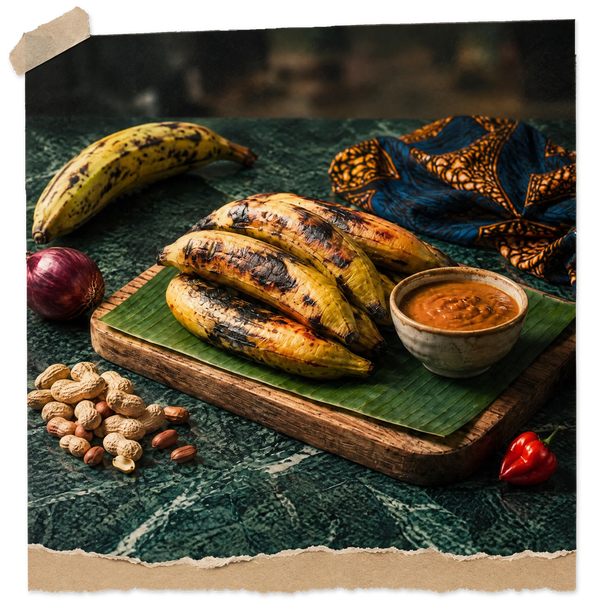 Boli Nigerian : Plantain Grille Typique du Nigeria
