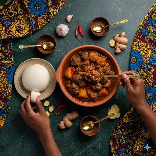 Foufou / Foutu de manioc authentique