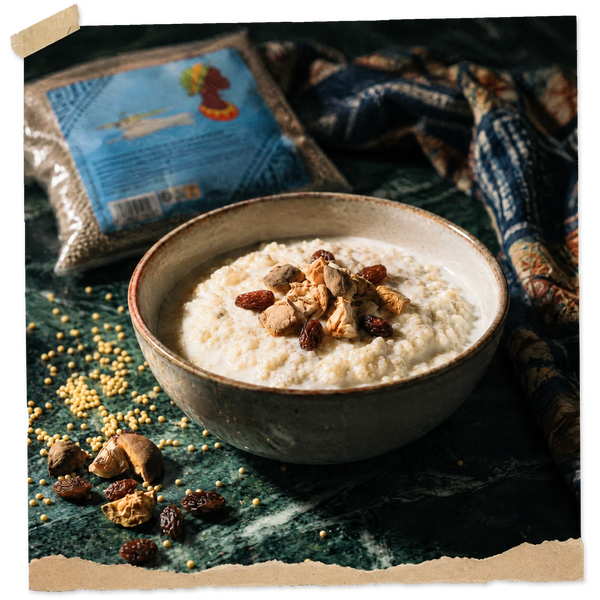 Lakh Senegalais : Couscous de Mil Sucre au Yaourt