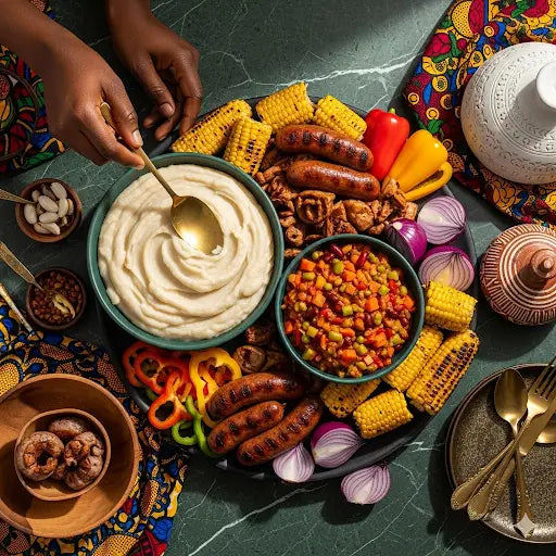 Pap and chakalaka authentique