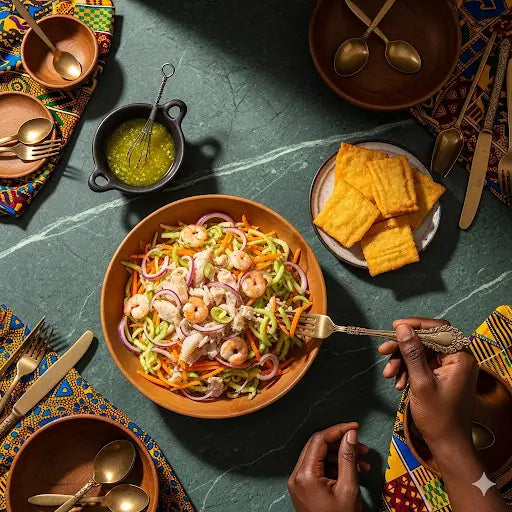 Salade de chayotte Antilles authentique