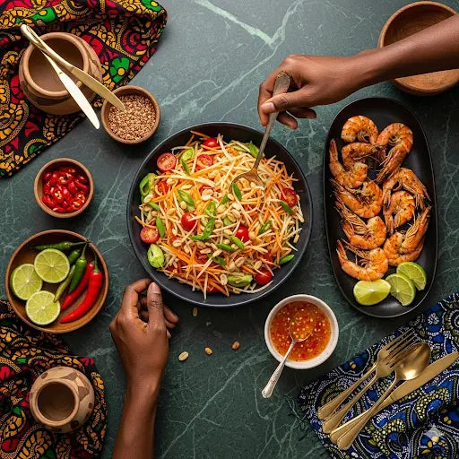 Salade de papaye verte authetique